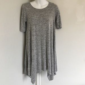 VIBE PETITE GREY STRETCH SWING DRESS